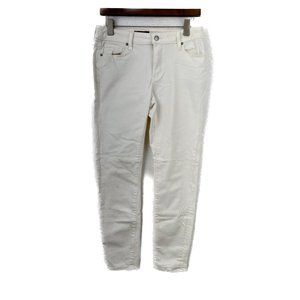 DKNY White Denim Jeans Skinny 5 Pocket Size 28